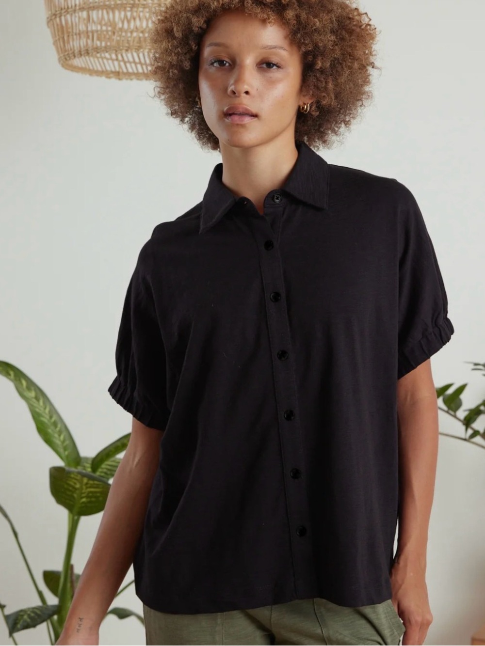 NWT- Known Supply Alora top - Black (L)